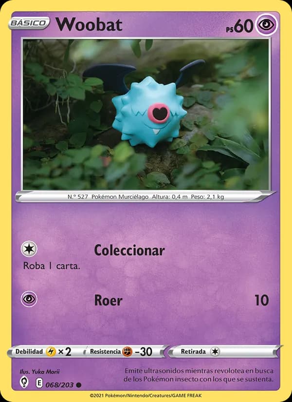 Woobat card in Spanish
