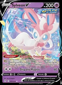 Sylveon V card in Spanish