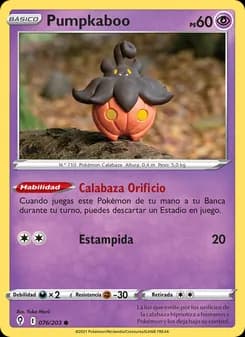 Pumpkaboo card in Spanish