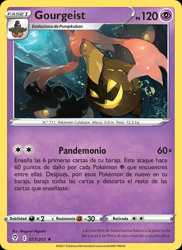Gourgeist card in Spanish