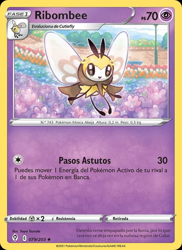 Ribombee card in Spanish