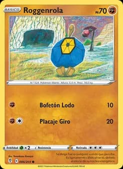 Roggenrola card in Spanish
