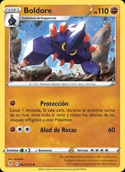 Boldore card in Spanish