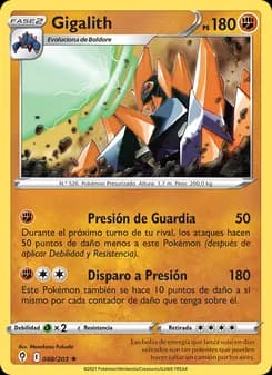 Gigalith card in Spanish