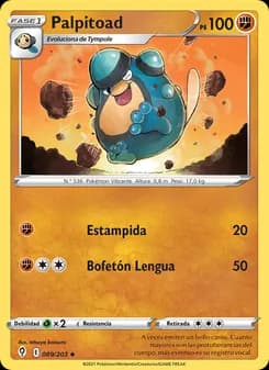 Palpitoad card in Spanish