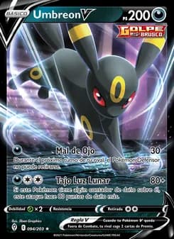 Umbreon V card in Spanish