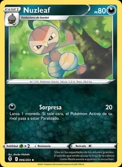 Nuzleaf card in Spanish