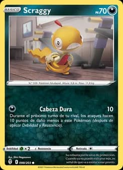 Scraggy card in Spanish