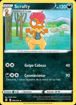 Scrafty card in Spanish
