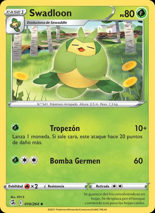 Swadloon card in Spanish