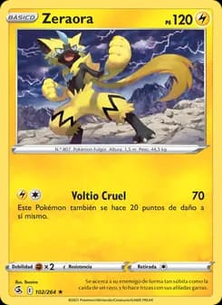 Zeraora card in Spanish
