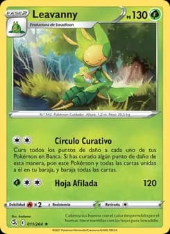 Leavanny card in Spanish