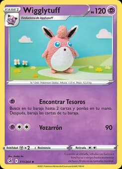 Wigglytuff card in Spanish