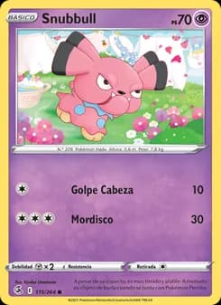 Snubbull card in Spanish