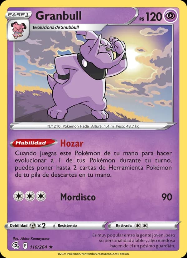 Granbull card in Spanish