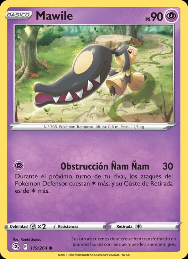 Mawile card in Spanish