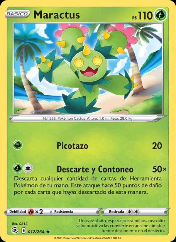 Maractus card in Spanish