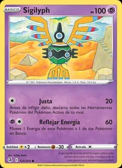Sigilyph card in Spanish
