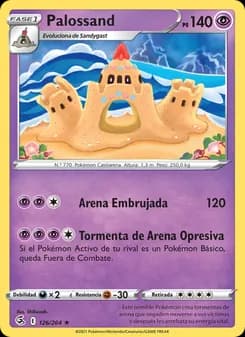 Palossand card in Spanish