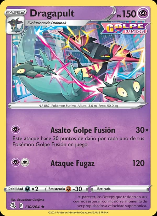 Dragapult card in Spanish