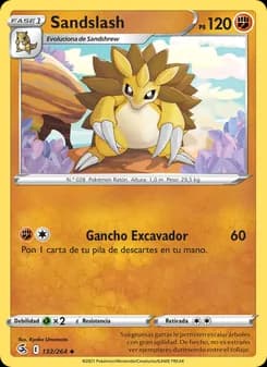 Sandslash card in Spanish
