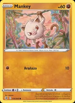 Mankey card in Spanish