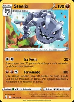 Steelix card in Spanish