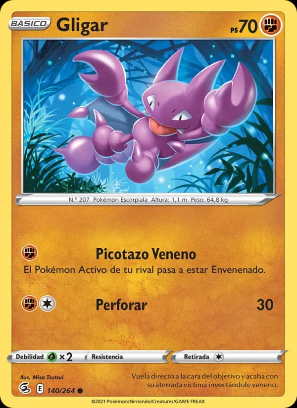 Gligar card in Spanish