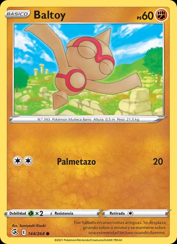 Baltoy card in Spanish