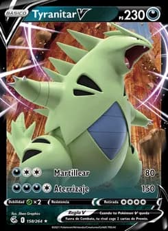 Tyranitar V card in Spanish