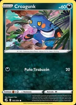 Croagunk card in Spanish