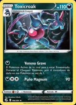 Toxicroak card in Spanish