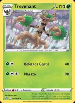 Trevenant card in Spanish