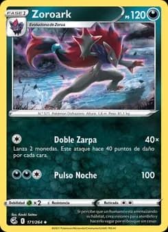 Zoroark card in Spanish