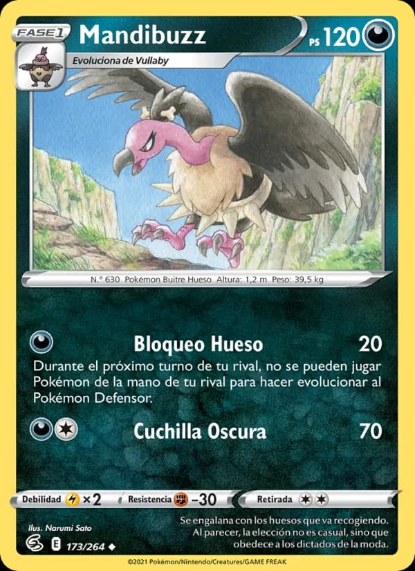 Mandibuzz card in Spanish