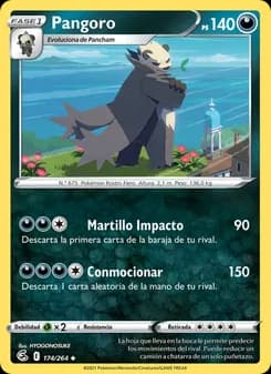 Pangoro card in Spanish