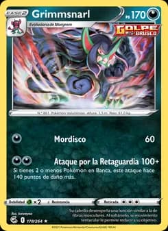 Grimmsnarl card in Spanish