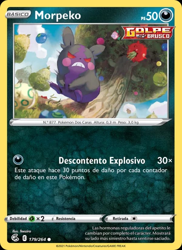 Morpeko card in Spanish