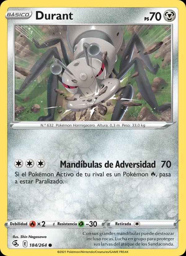 Durant card in Spanish