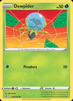 Dewpider card in Spanish