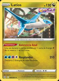 Latios card in Spanish