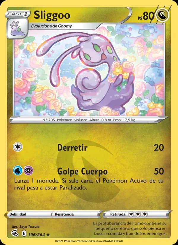 Sliggoo card in Spanish