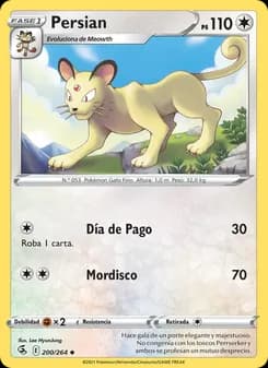 Persian card in Spanish
