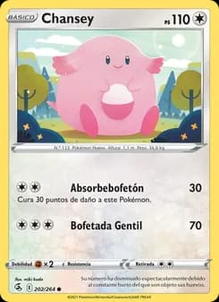 Chansey card in Spanish