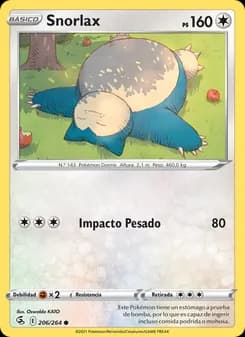 Snorlax card in Spanish
