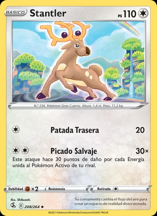Stantler card in Spanish