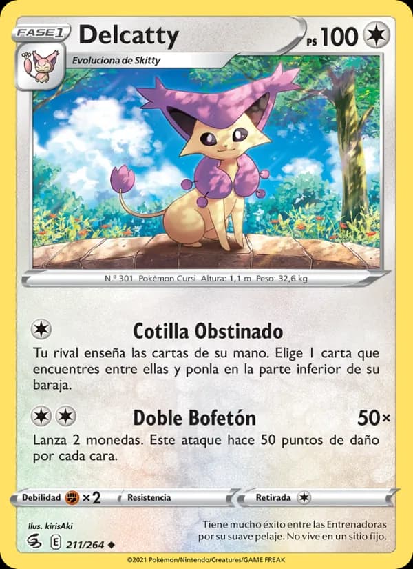 Delcatty card in Spanish