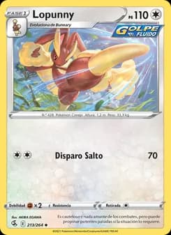 Lopunny card in Spanish