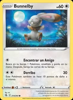 Bunnelby card in Spanish