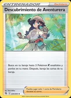 Descubrimiento de Aventurera card in Spanish